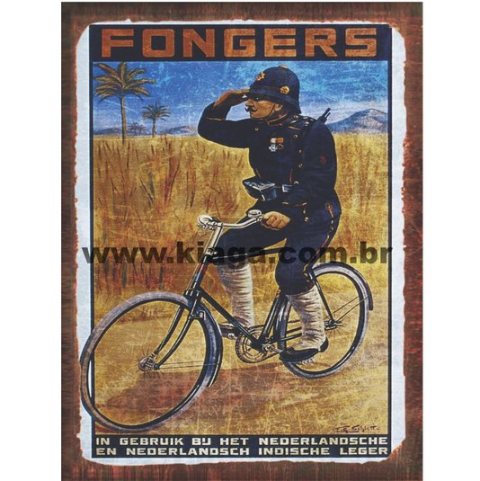 Placa Decorativa Bicicleta Fongers