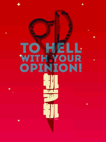 Placa Decorativa Frase To Hell With Your Opinion