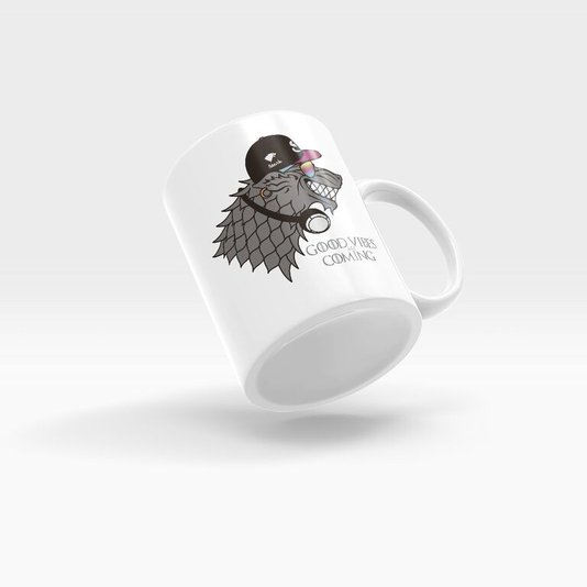 Caneca de Cerâmica Good Vibes Are Coming - Game Of Thrones - BEEK GEEK'S STUFF