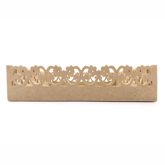Bandeja Floral em MDF Cru 30x30cm - cnc16