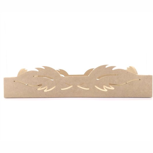 Bandeja Folhas em MDF Cru 25x35cm - cnc17
