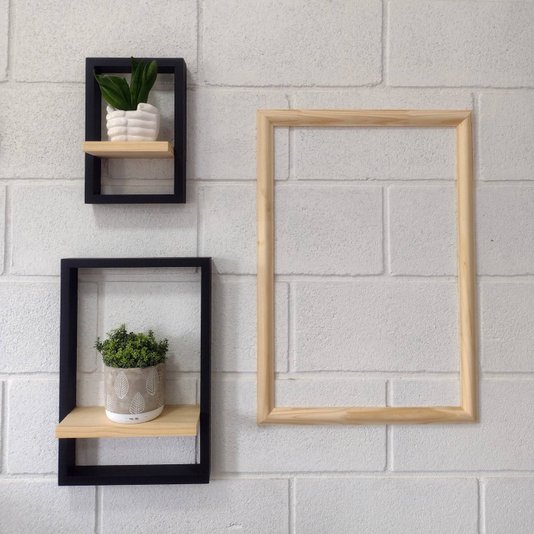 Boiserie Moldura em Madeira de Pinus Natural - 3,5x1,5