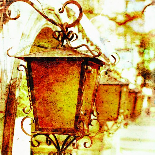 Placa Decorativa lanterna Medieval