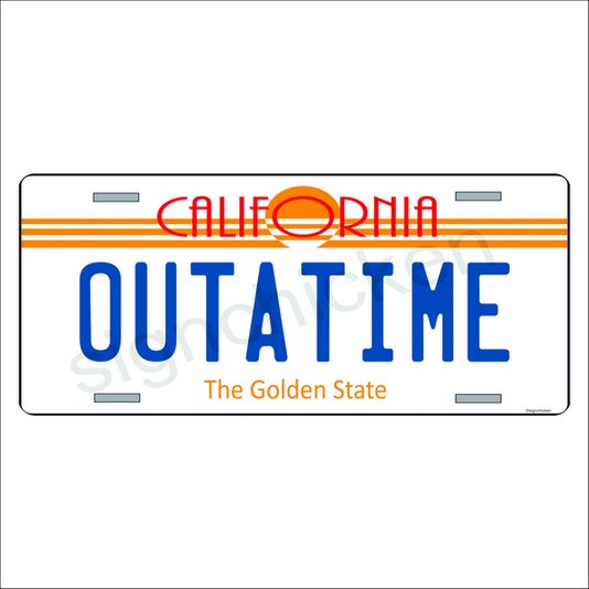 Placa Decorativa Vintage de Carro em Mdf - California the Golden State