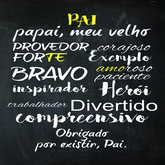 Placa Decorativa Frase "Pai..."