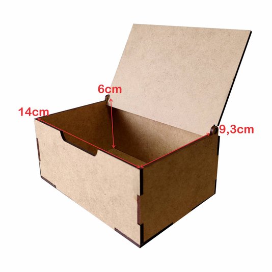 Caixa em Mdf 3mm com Tampa