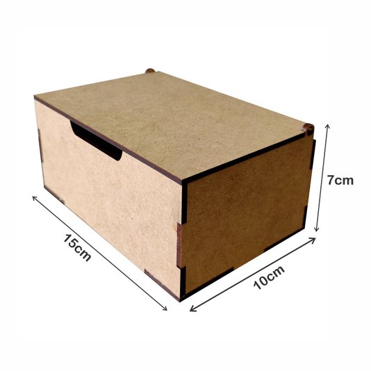 Caixa Personalizada com Gravação a Laser ou Impressão UV em Mdf 3mm Cru com Tampa