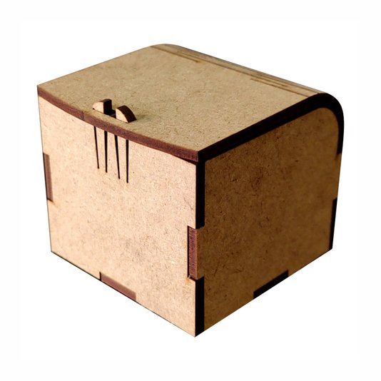 Caixinha Personalizada com Gravação a Laser ou Impressão UV em Mdf 3mm para Lembrancinha - 6x6x5cm