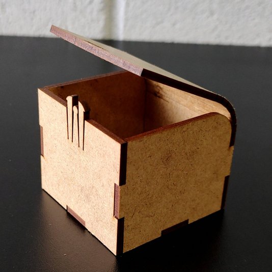 Caixinha Personalizada com Gravação a Laser ou Impressão UV em Mdf 3mm para Lembrancinha - 6x6x5cm