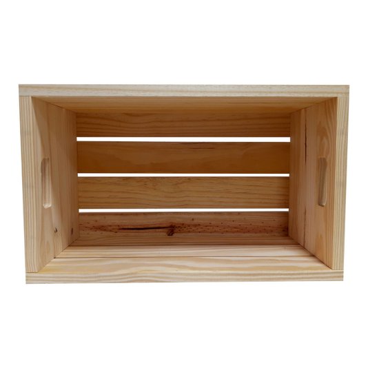 Caixote Decorativo 50cm em Madeira de Pinus com Estampa - Have Fun!!!