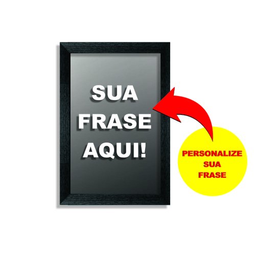 Quadro Cofre Decorativo Personalizado Com Moldura em Madeira Pinus Para Porta Recordações e Economias - 1,5x4,5