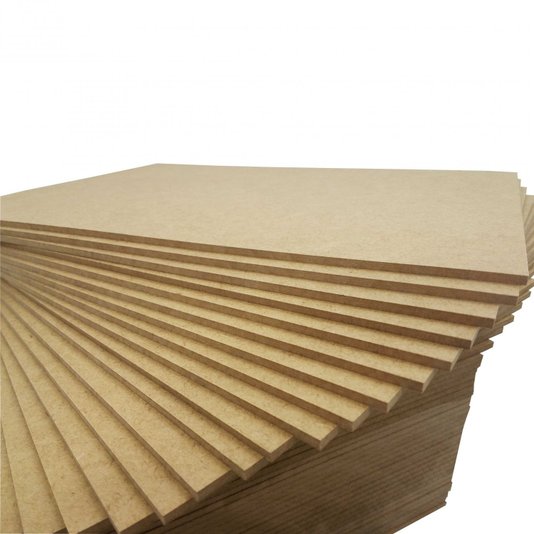 Chapa de Mdf 3mm Cru para Quadros e Placas
