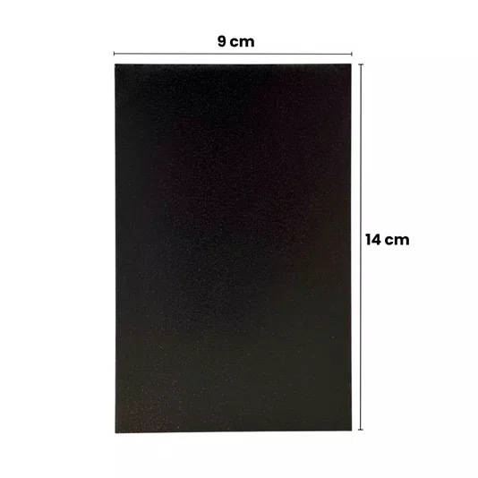 Chapa De Mdf  3mm Preto 9x14cm