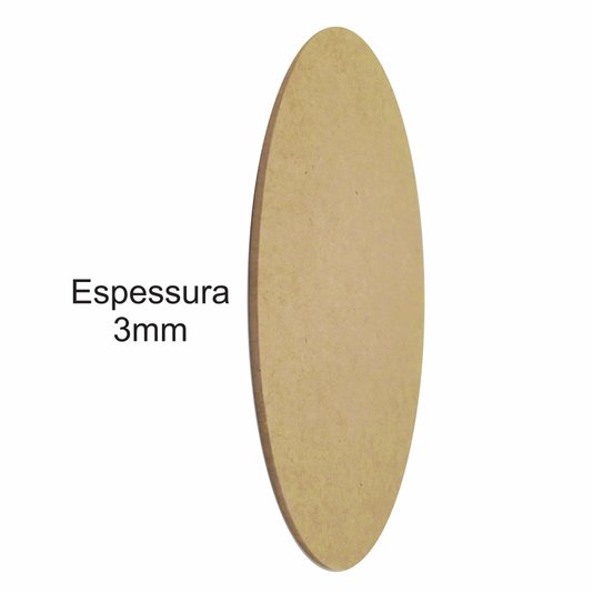 Chapa de Mdf Redondo 3mm Cru para Artesanato