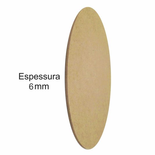 Chapa de Mdf cru Redondo 6mm para Artesanato