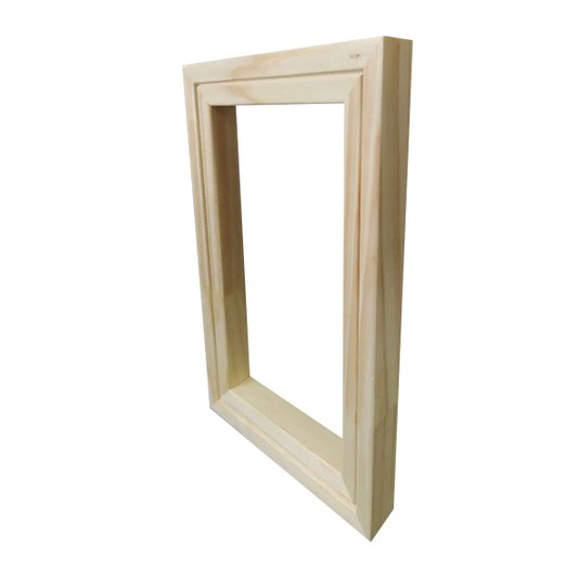 Chassi Em Aro De Madeira Pinus Para Esticar Telas Decorativas - 3x2