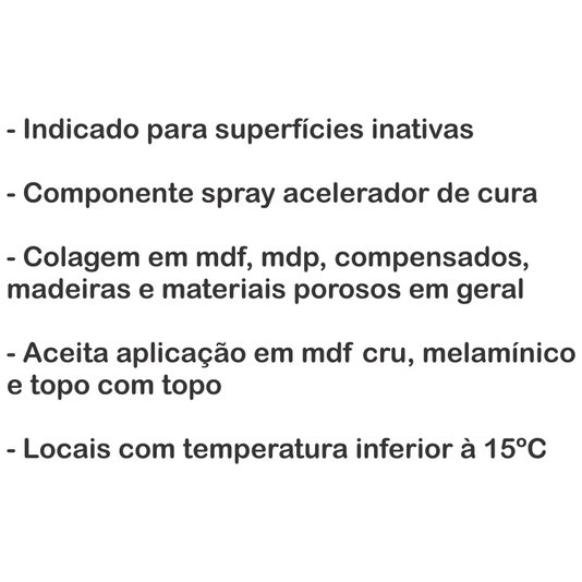 Cola Kit MDF Almasuper Cola Instantânea Gel Mais Primer Ativante