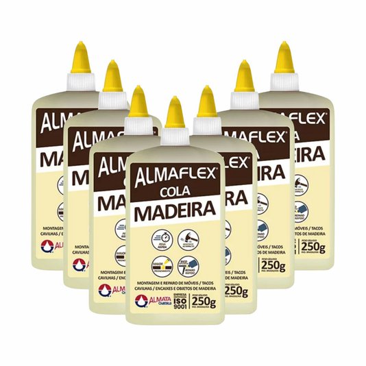 Cola para Madeira Almaflex 250g - Caixa com 12