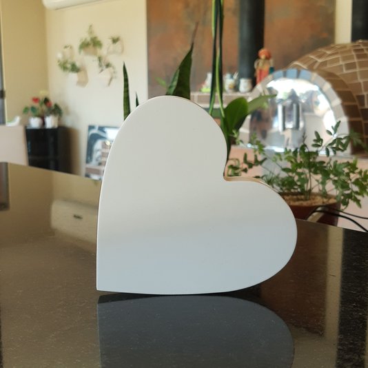 Coração Decorativo 12cm em Mdf 15mm