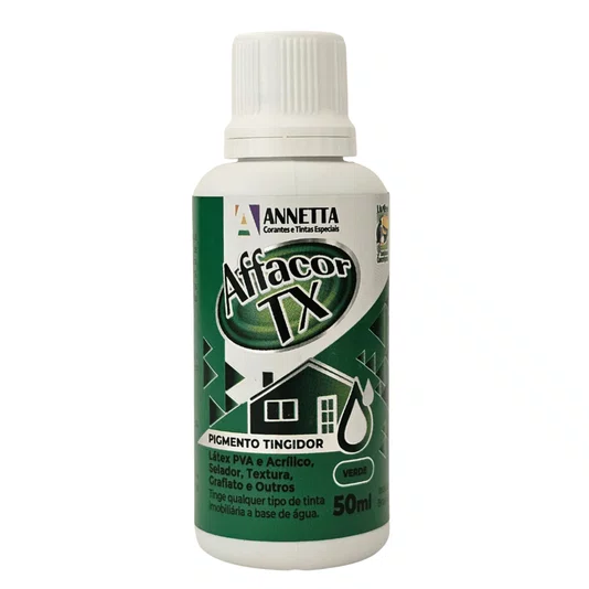 Corante Líquido Affacor TX 50ml À Base D'água
