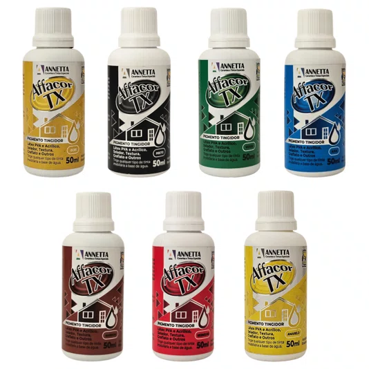 Corante Líquido Affacor TX 50ml À Base D'água