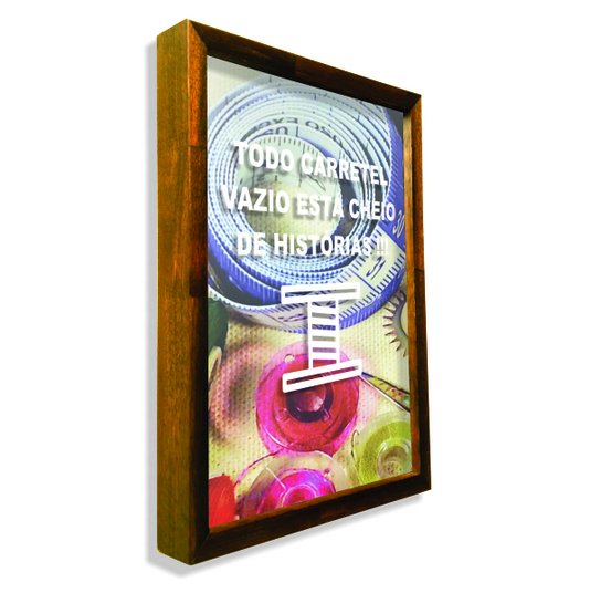 Quadro Porta Recordações Todo Carretel Vazio Está Cheio de Histórias!!!