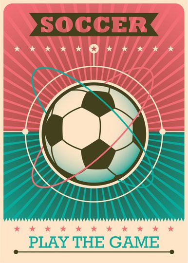 Placa Decorativa Soccer Play The Game