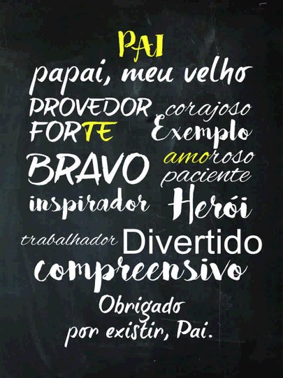 Placa Decorativa Frase Pai, Papai, Meu Velho Provedor Obrigado por Existir, Pai
