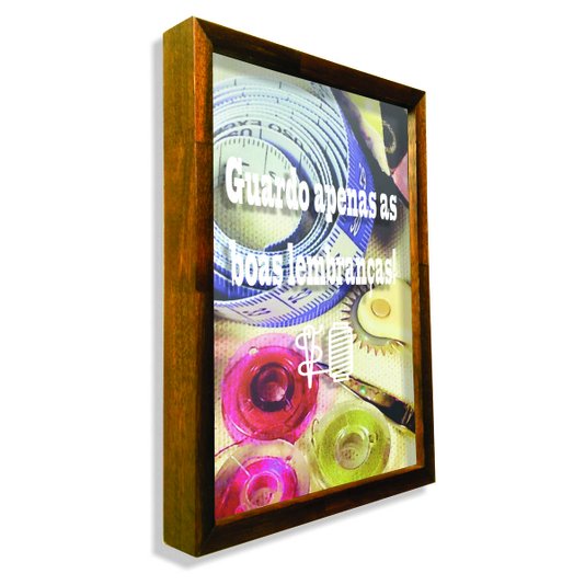 Quadro Porta Recordações Guardo Apenas Boas Lembranças