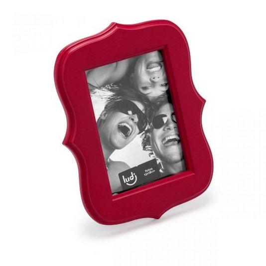 Quadro Porta Retrato Vermelho - 1 Foto 13X18 - LUDI