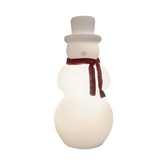 Luminária Boneco De Neve Branco   USARE