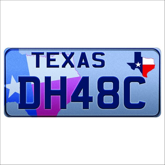 Placa Decorativa Vintage de Carro em Mdf - Texas