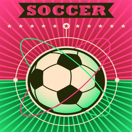 Placa Decorativa Play the Game Soccer