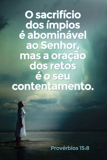 Placa Decorativa Versículo Bíblico Provérbios 15:8