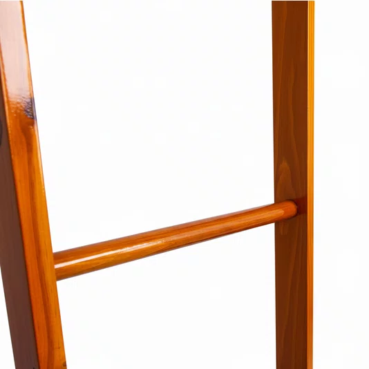 Escada Decorativa em Madeira Pinus Natural Toalheiro, Porta Mantas e Revisteiro Multiuso