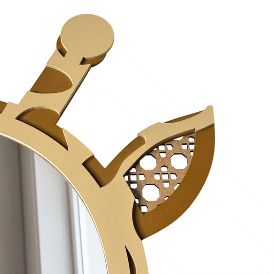 Espelho Decorativo Infantil Girafa Em MDF