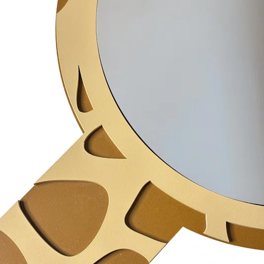 Espelho Decorativo Infantil Girafa Em MDF