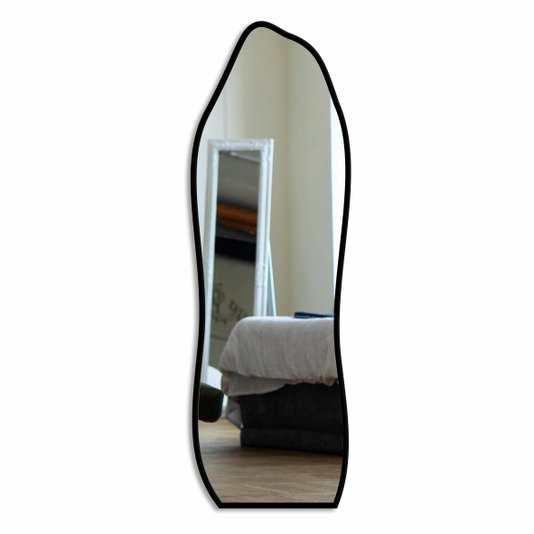 Espelho de Corpo Inteiro Orgânico Grande Decorativo Lapidado Quarto Closet Hall - 54x164cm