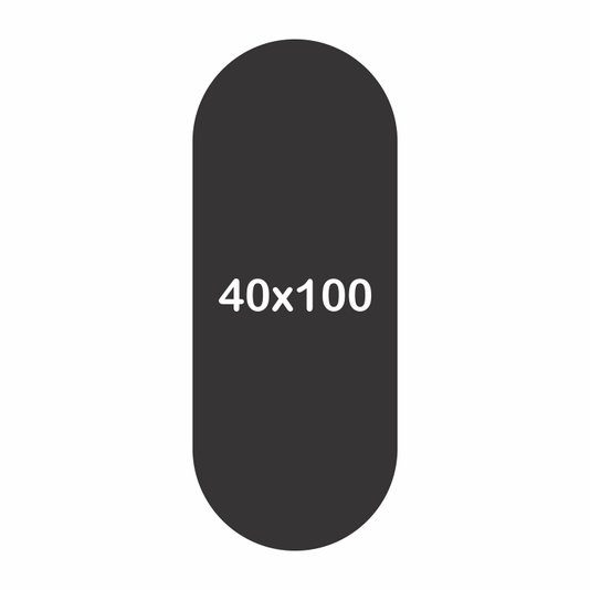 Espelho Decorativo Oval - 40x100cm