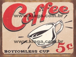 Placa Decorativa Coffee 5c