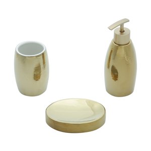 Kit para Banheiro de Cerâmica Shinny Gold - URBAN