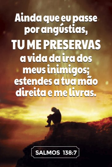 Placa Decorativa Bíblico Salmos 138:7