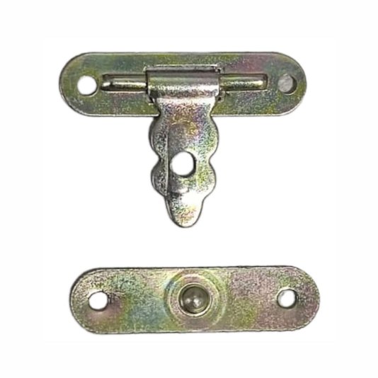 Fecho Metalico Mini para Artesanato em MDF e Madeira - Kit com 50 un