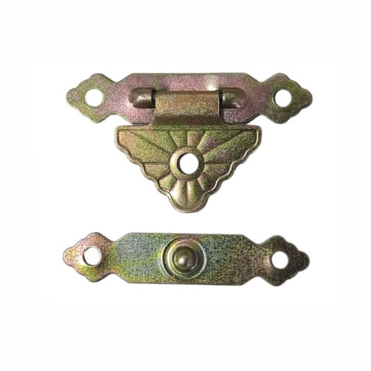 Fecho Metalico Provençal para Artesanato em MDF e Madeira - Kit com 10 un