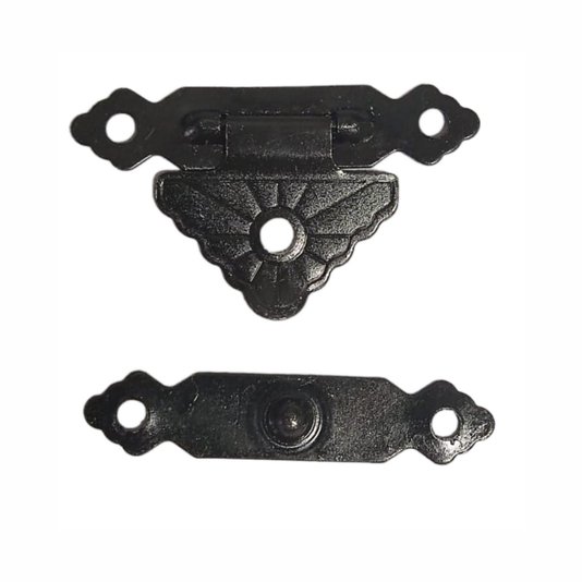 Fecho Metalico Provençal para Artesanato em MDF e Madeira - Kit com 100 un