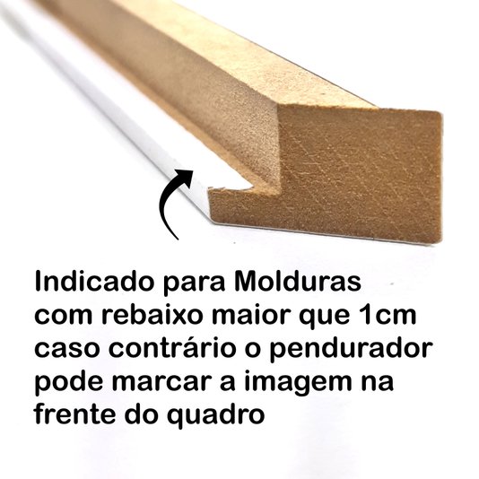 Gancho Pendurador Móvel em Metal para Quadros Decorativos - 100un