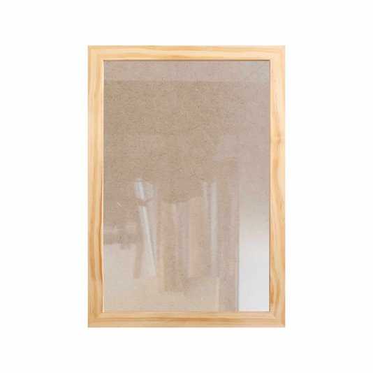 Kit 10 Molduras 20x25cm em Madeira de Pinus com MDF e Vidro - 2x1