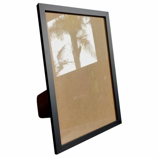 Kit 10 Porta Retratos 15x21cm com Moldura Minimalista e Acetato Mais Fundo com Suporte - 1,5x1
