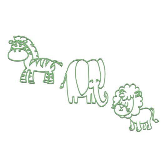 Kit 3 Apliques De Parede 3D Infantis Animais Mdf 3mm