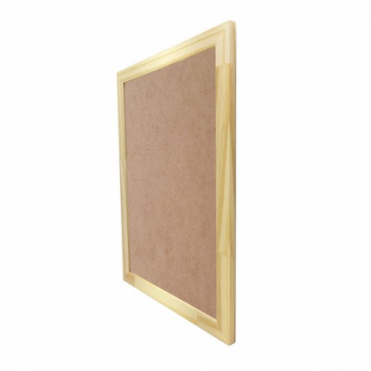 Kit 5 Molduras 30x45cm em Madeira de Pinus com Fundo em MDF - 2x1